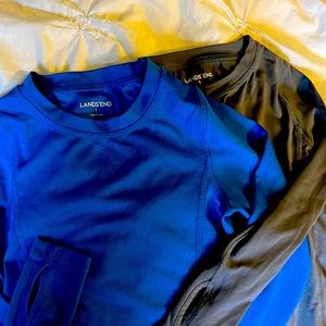 2 pair of Lands End base layers. Size 7.